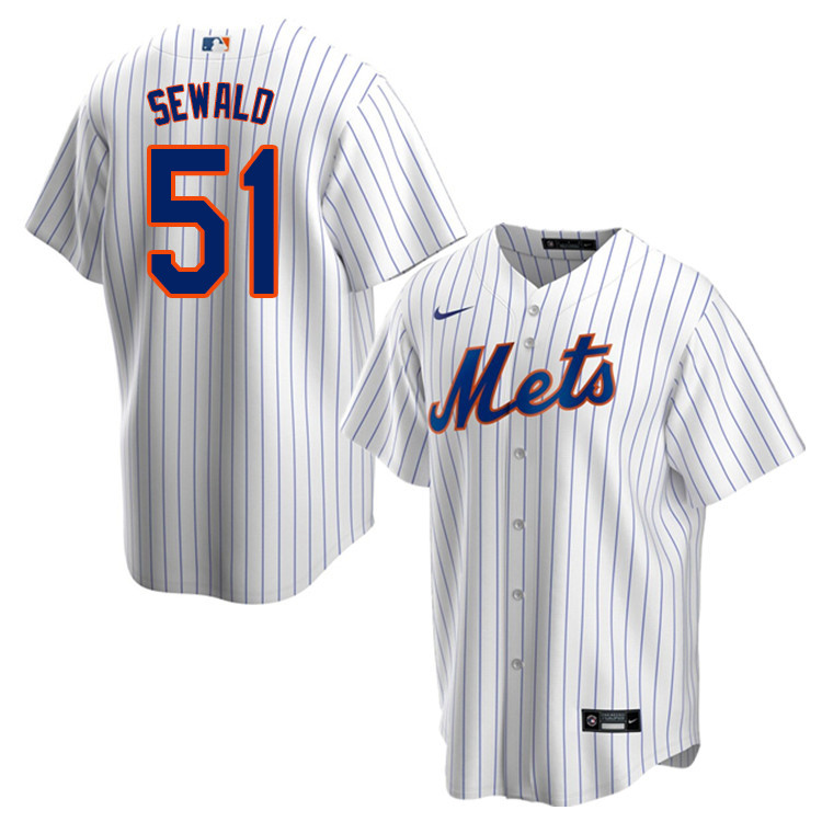 Nike Men #51 Paul Sewald New York Mets Baseball Jerseys Sale-White